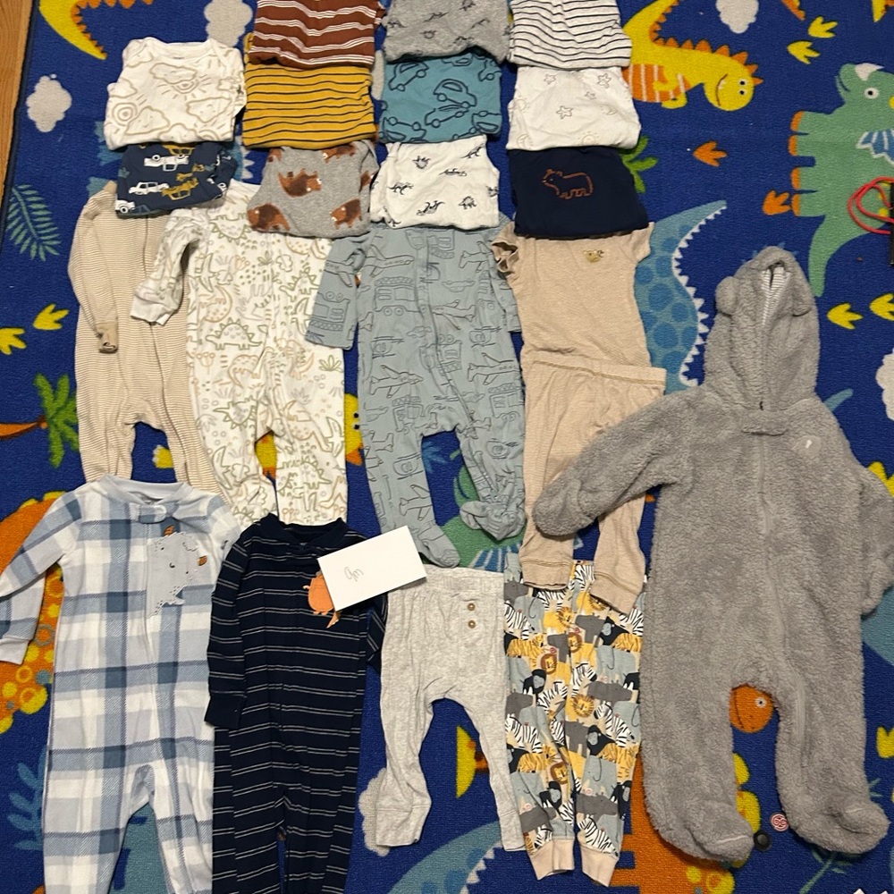 Carter's Gray Cozy Footie One Piece